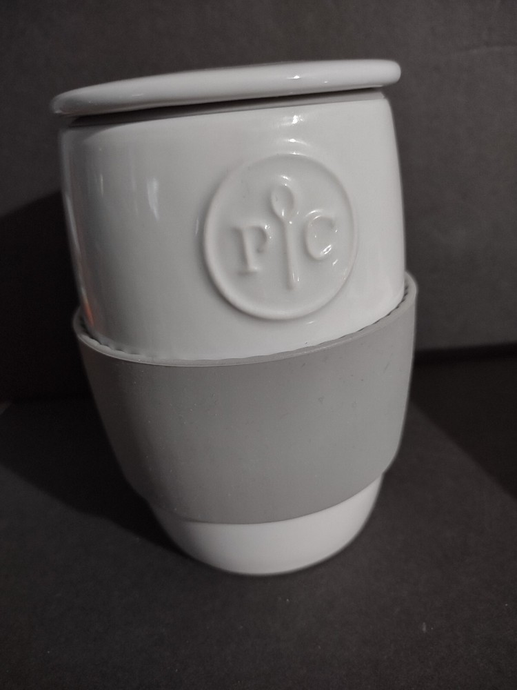 Pampered Chef Microwave Egg Cooker Coffee Mug With Lid 20C