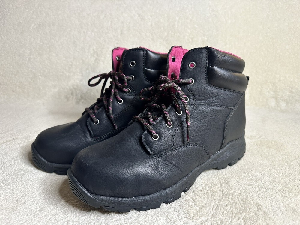 Brahma Boots - Steel Toe Leather Women's Work Boots - Size 8.5