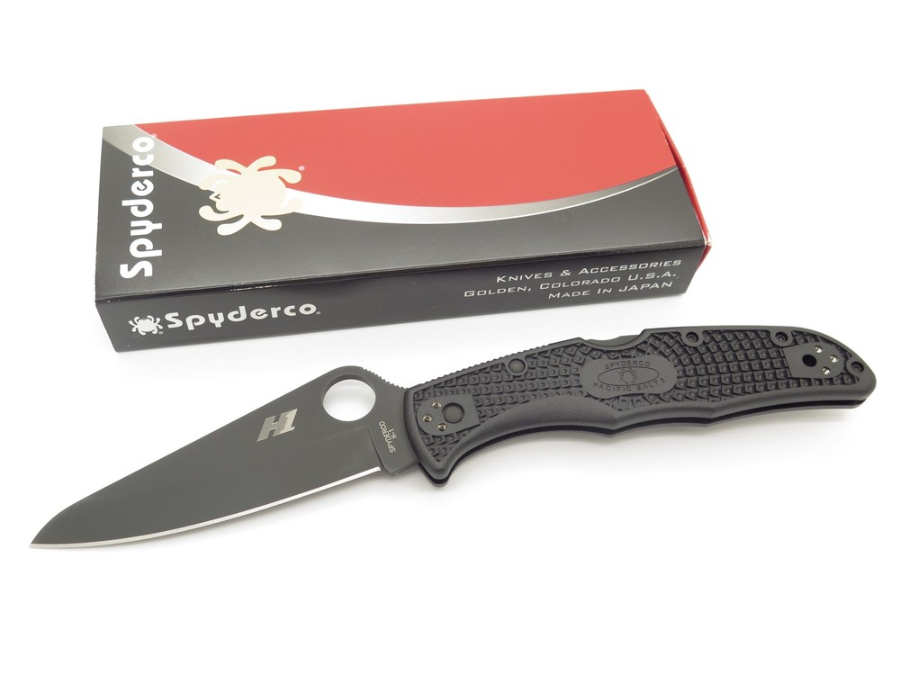 Spyderco Pacific Salt 2 Seki Japan FRN TiCN H1 Folding Lockback Pocket Knife