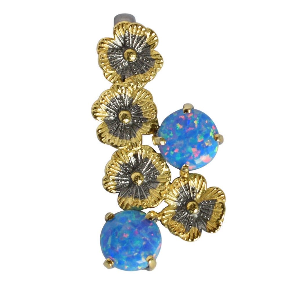 Round Sparking Fire Opal Gemstone 925 Silver Women Pendant Jewelry Cyber Monday-image