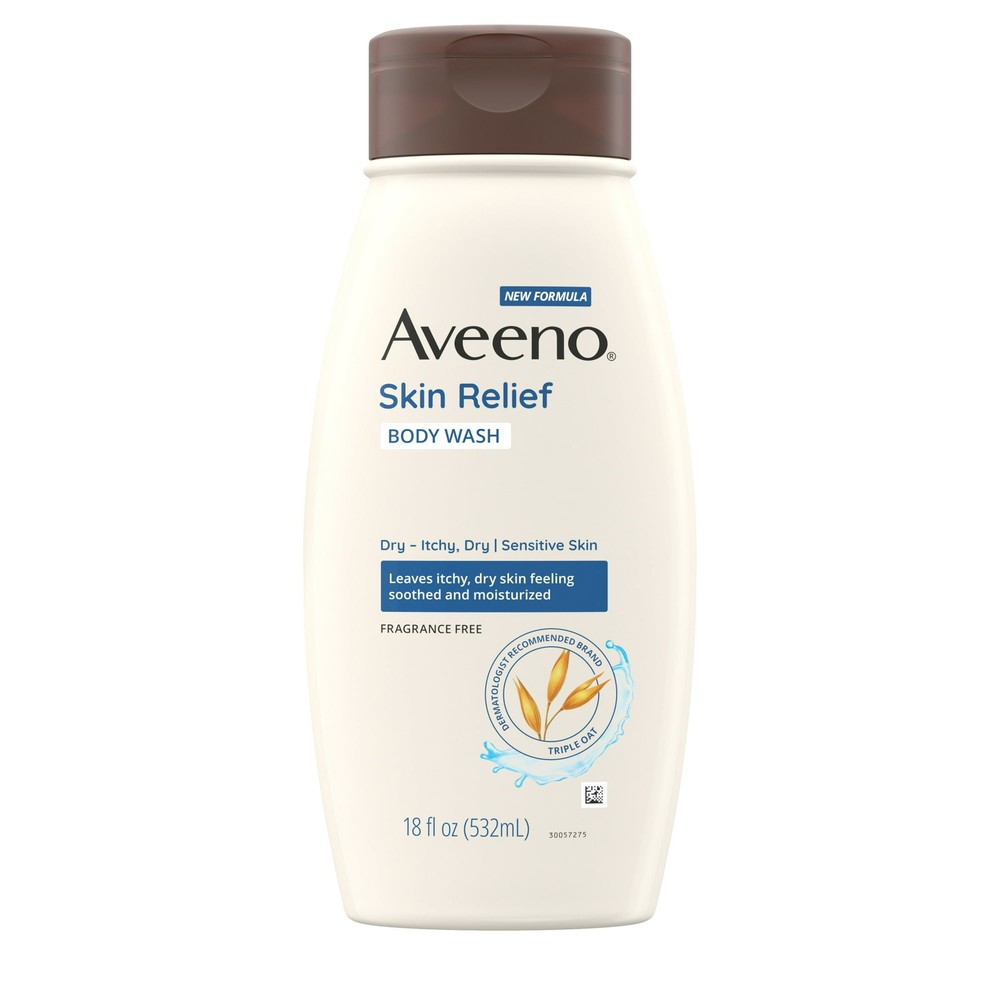Aveeno Fragrance-Free Skin Relief Body Wash for Sensitive Skin 18 fl oz