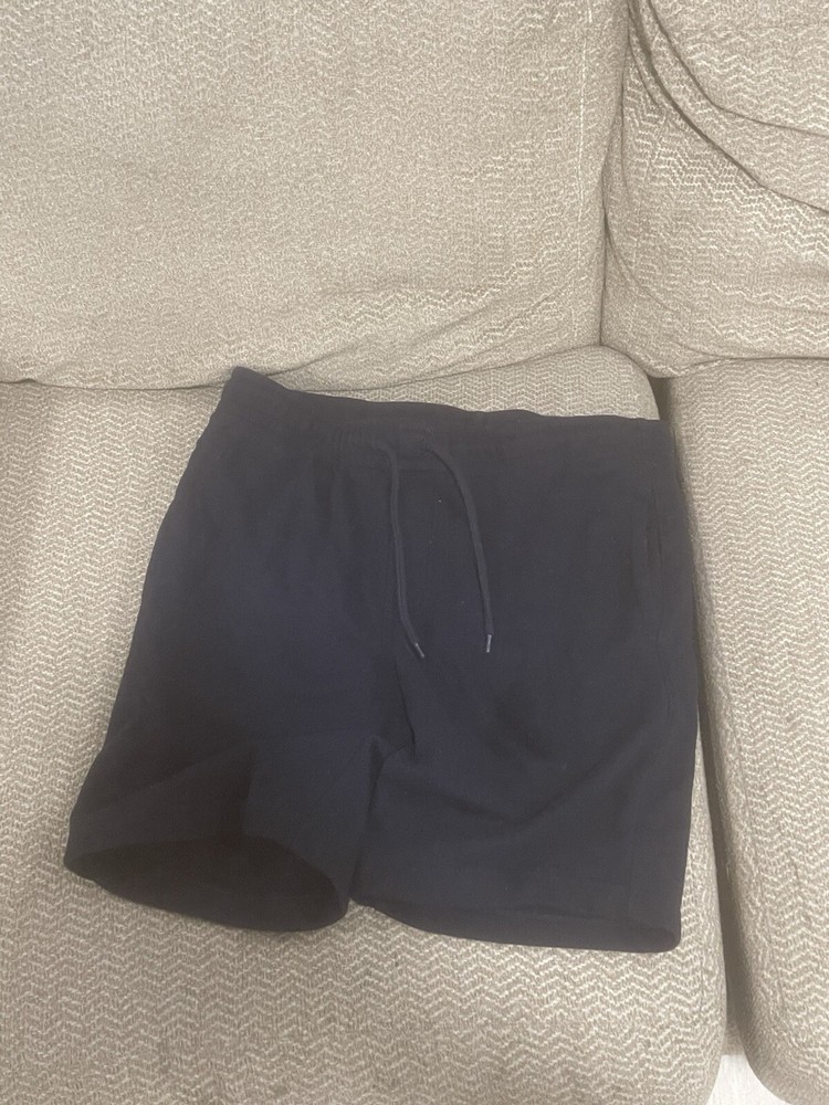 Goodfellow Mens Navy Blue Ultra Soft Fleece Sweatshorts Size Small