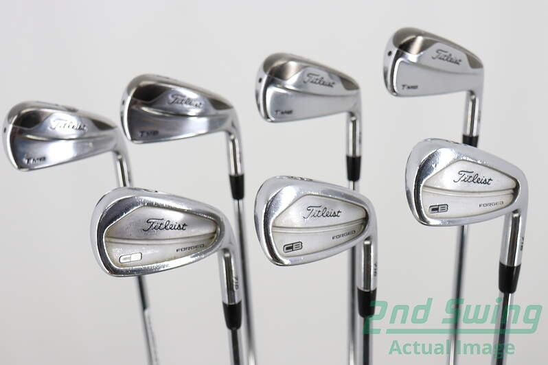 Titleist 716 T-MB Iron Set 4-PW Stiff Steel Right Handed +0.5 Inch