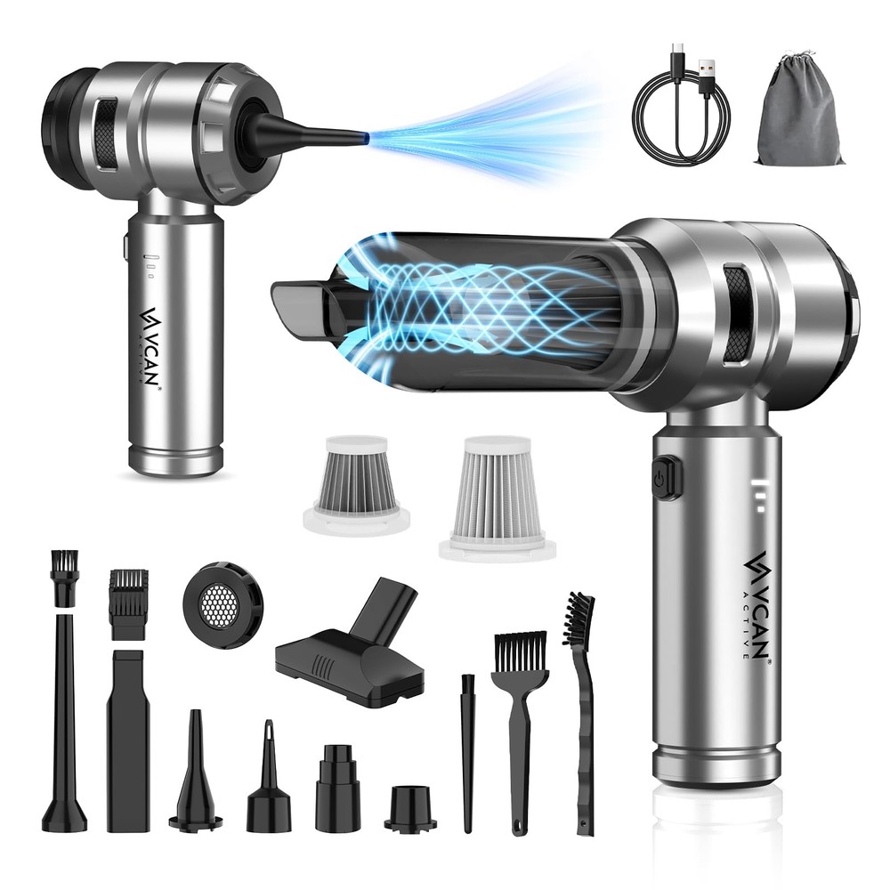 Car Vacuum Cleaner High Power,18000PA,40 Mins Runtime, Portable Car Vacuum 4 ...