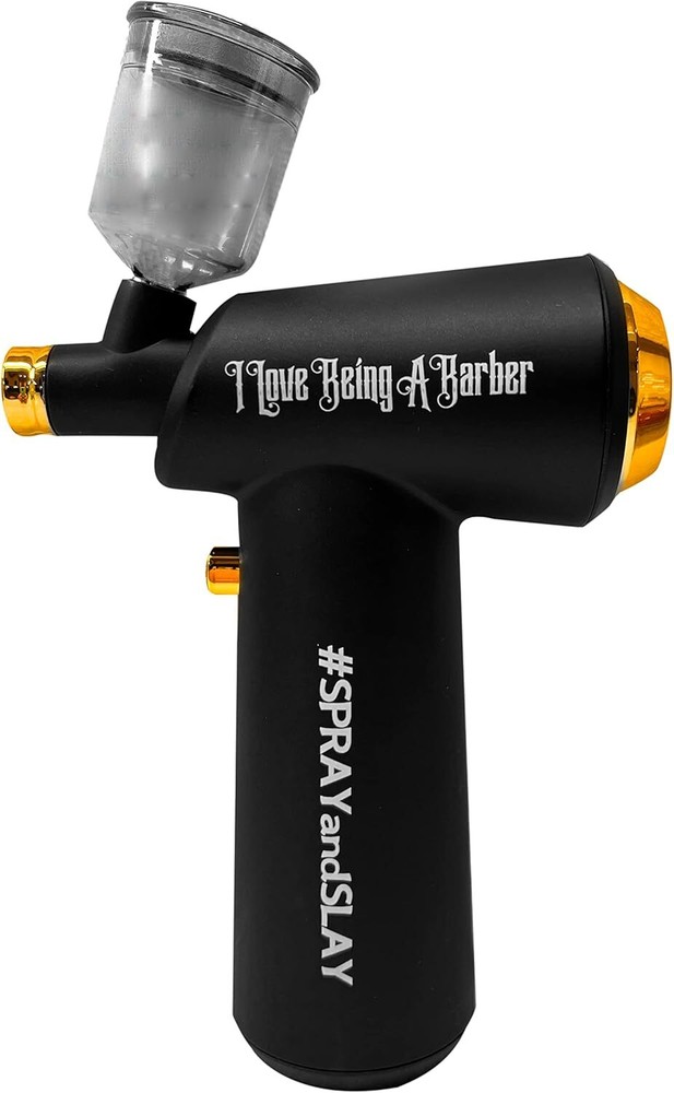 Cordless Airbrush Hair Dryer-Hair Enhancer for Beard & Lineup-Barber Hair and Be
