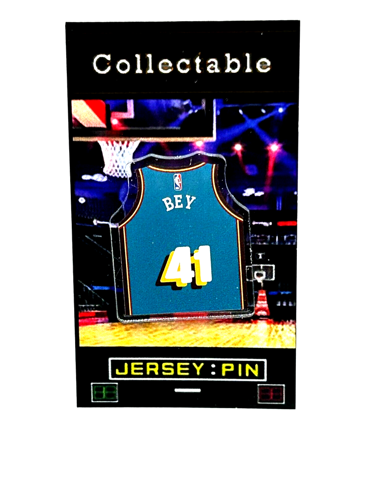 Detroit Pistons Saddiq Bey jersey lapel pin - Classic DP collectible