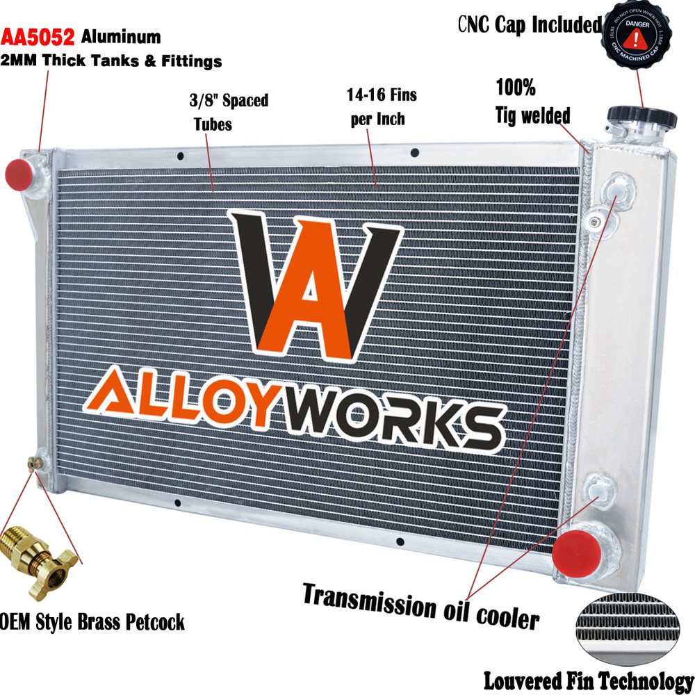 4 Row Radiator For 1967-1972 1970 Chevrolet C/K 10 20 30 Chevy Pickup Truck AT