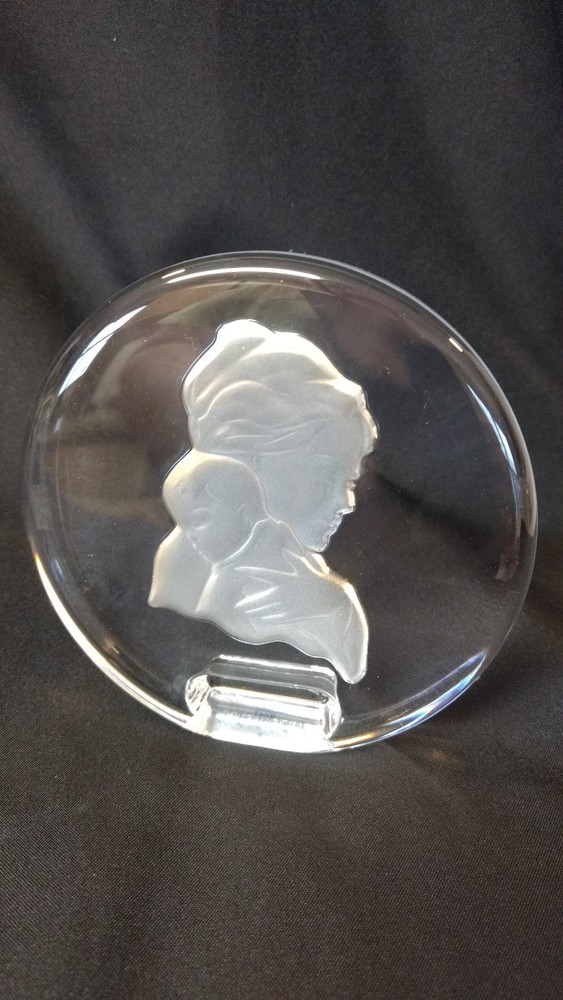 Mothers Day Danbury Mint Heavy Lead Crystal Paperweight 1978 #B2779 cert-image