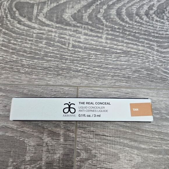 Arbonne The Real Conceal Liquid Concealer -TAN -0.1 fl oz BRAND NEW