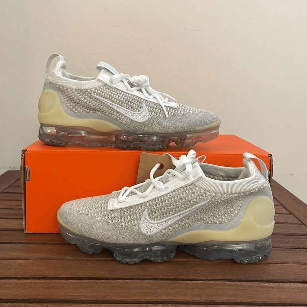 Nike Air VaporMax 2021 FK White Pure Platinum Women Size 8(DC4112-100)MSRP$210