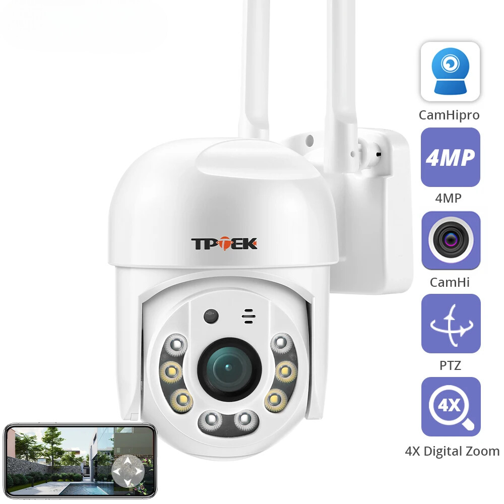 IP Camera WiFi Security System for Indoor and Outdoor Use with 1080P HD Video and 4X Digital Zoom Surveillance