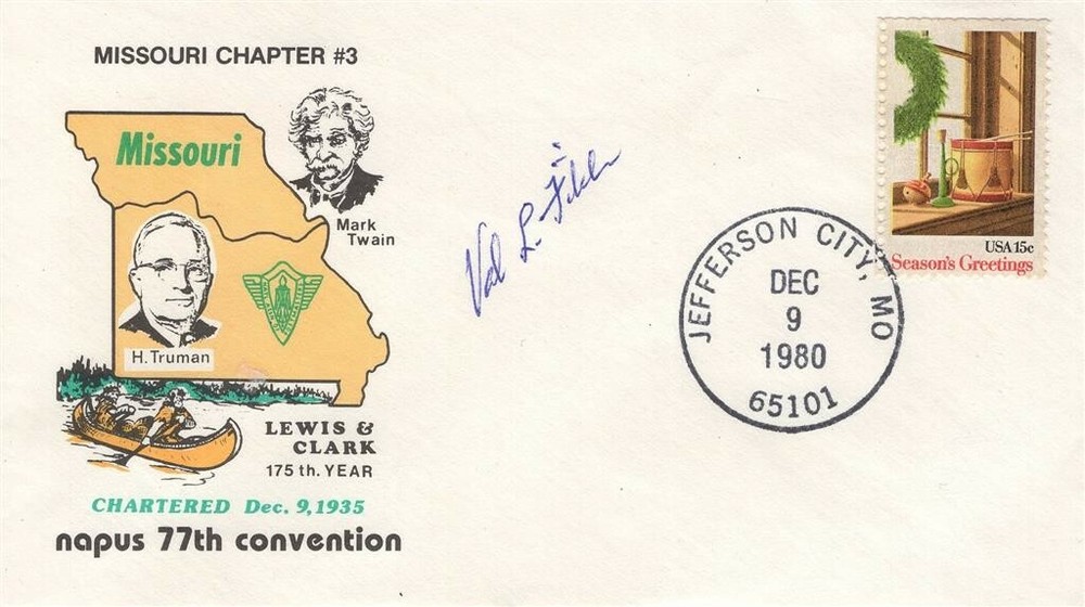 Val Fitch- Signed First Day Cover (Nobel Prize in Physics)-image