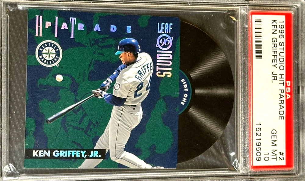1996 STUDIO HIT PARADE #2  KEN GRIFFEY JR /5000  PSA 10 GEM MINT