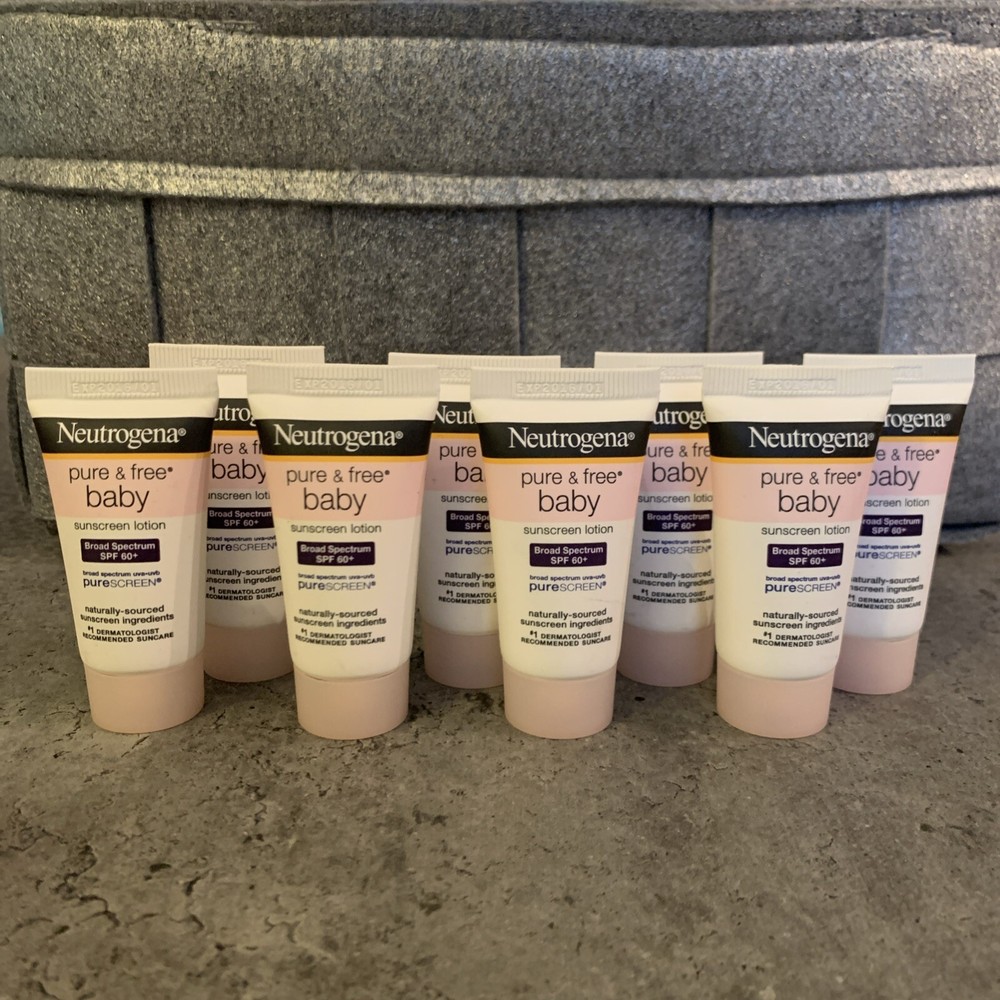 Neutrogena Pure & Free Baby Sunscreen SPF 60+ Water Resistant .5 Oz Travel Size