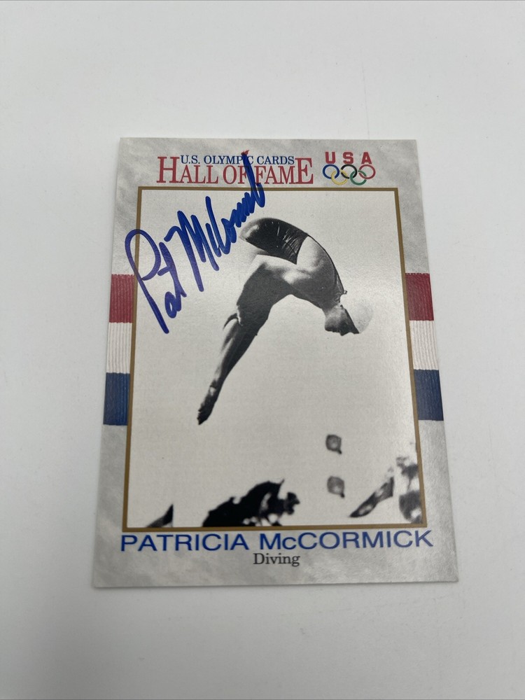 US Olympic Hall of Fame Patricia McCormick Autographed Card #30
