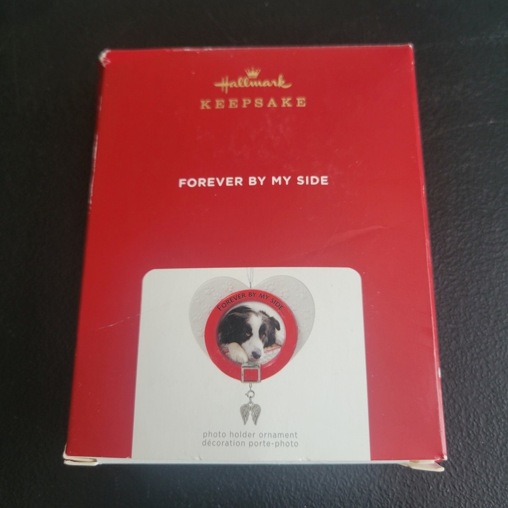 Forever By My Side 2021 Hallmark Keepsake Porcelain Pet Frame Ornament