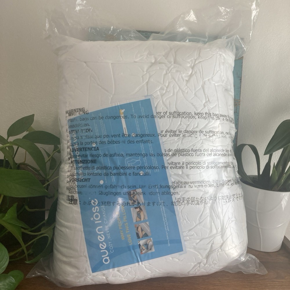 QUEEN ROSE U-Shaped Pregnancy Pillow for Full Body Support and Comfortable Sleep 55 Inches