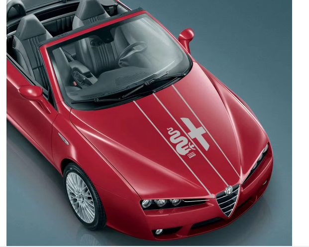 For Alfa Romeo full series roof stickers front pull-up car stickers GREY