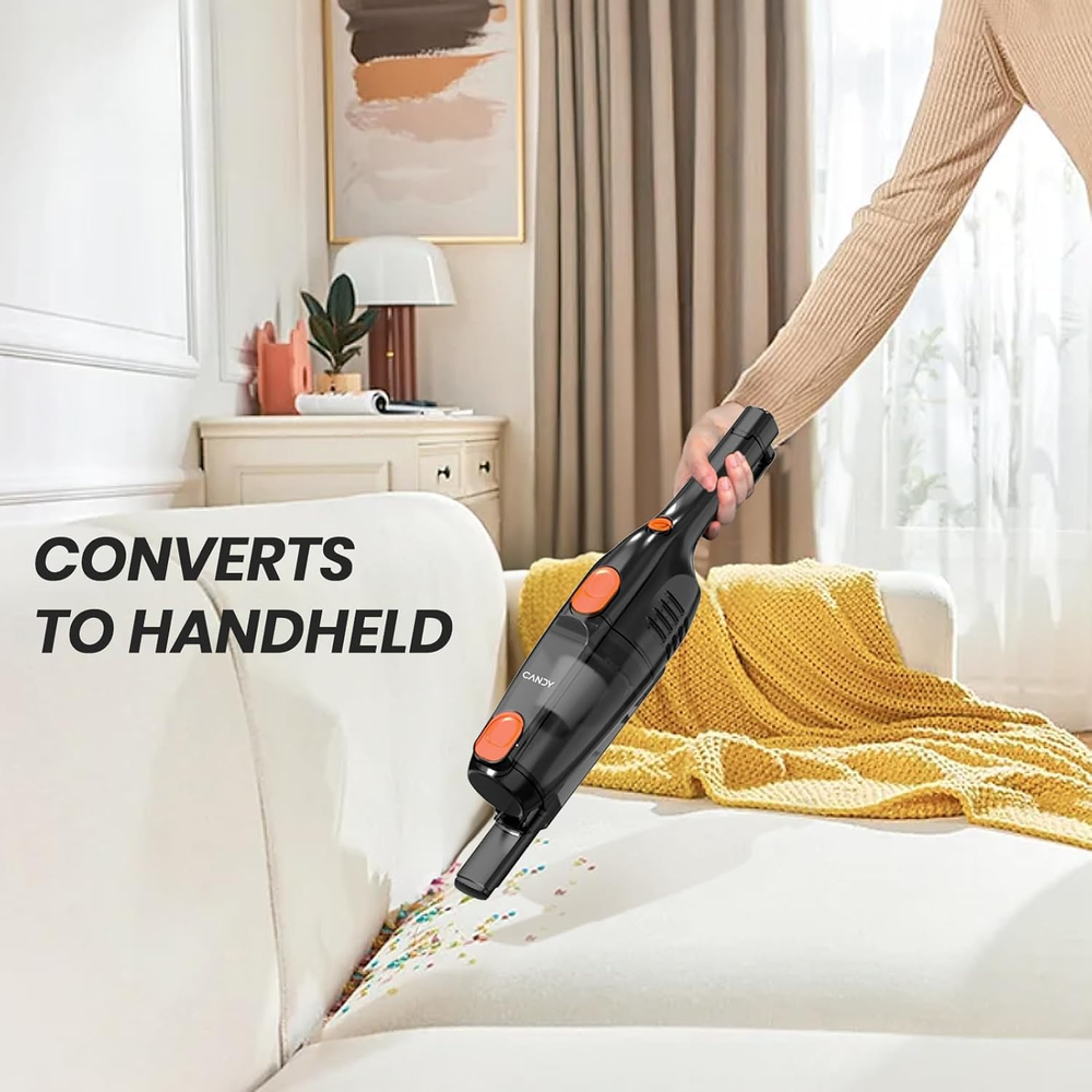 Corded Stick Vacuum Cleaner Powerful Suction Handheld Vacuum One-Click Dust Hard