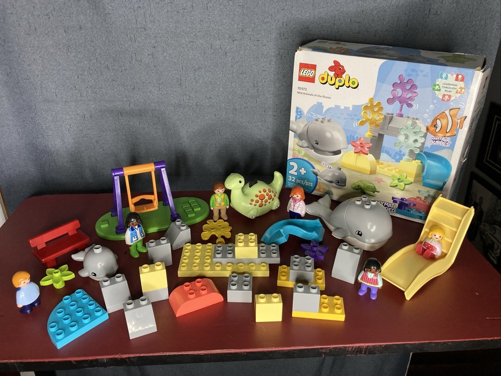 LEGO DUPLO Ocean Wild Animals Building Toy Set 10972 for Toddlers