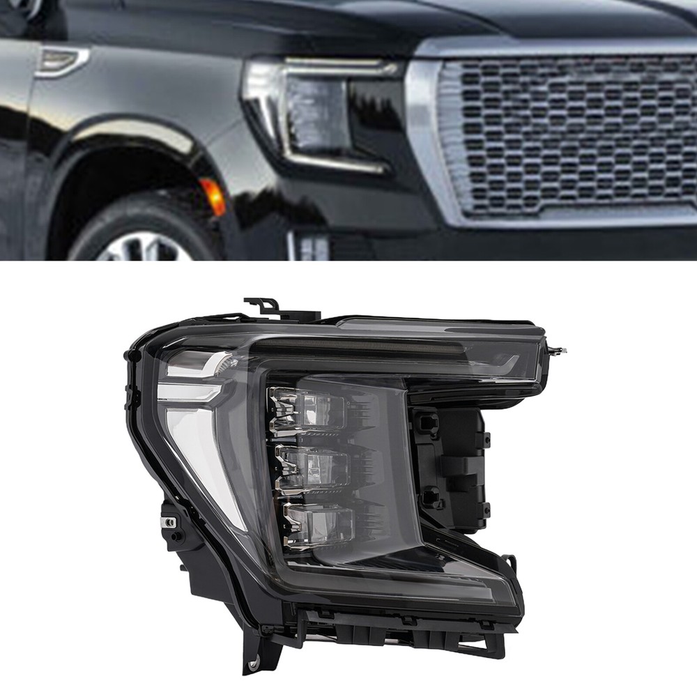 For 2021 2022 2023 GMC Yukon (XL) SLE SLT LED Headlight Passenger Side Headlamp