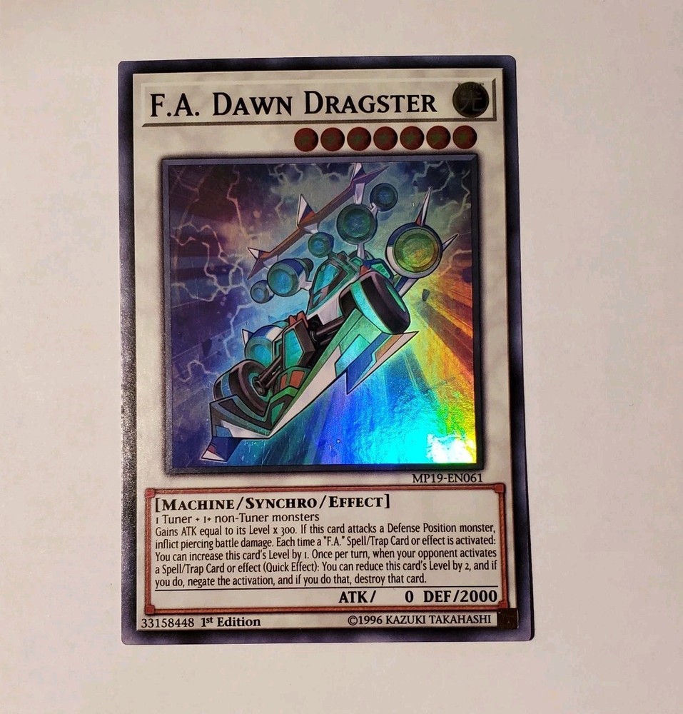 F.A. Dawn Dragster MP19 1st Ed Gold Sarcophagus Tin Mega Pack 2019
