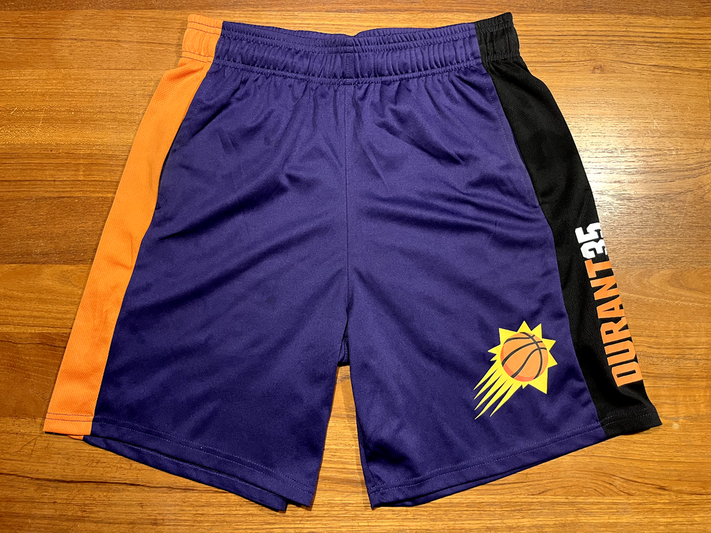 NBA Phoenix Suns Kevin Durant #35 Athletic Shorts Purple/Black Mens S