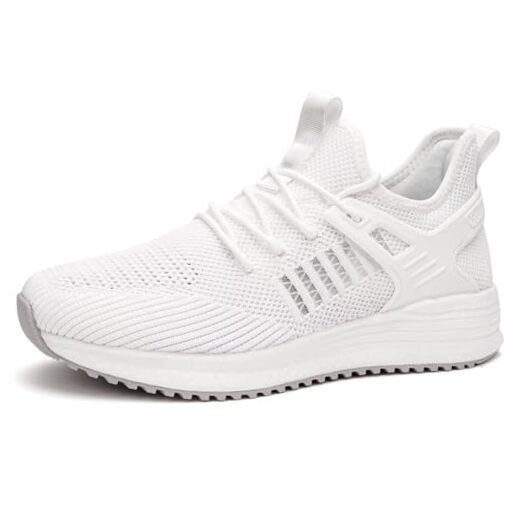 Men's Running Shoes Sneakers - Tennis Workout Walking Gym Athletic 8.5 C-white