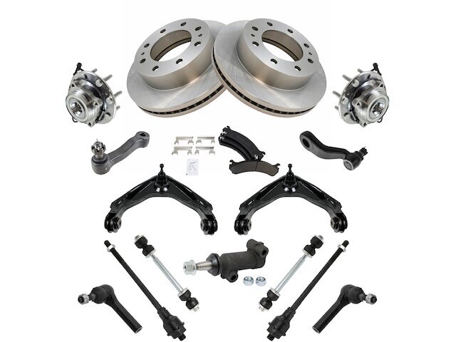 Front Brake Pad Rotor Wheel Hub Control Arm Kit fits Suburban 2500 16ZXYY