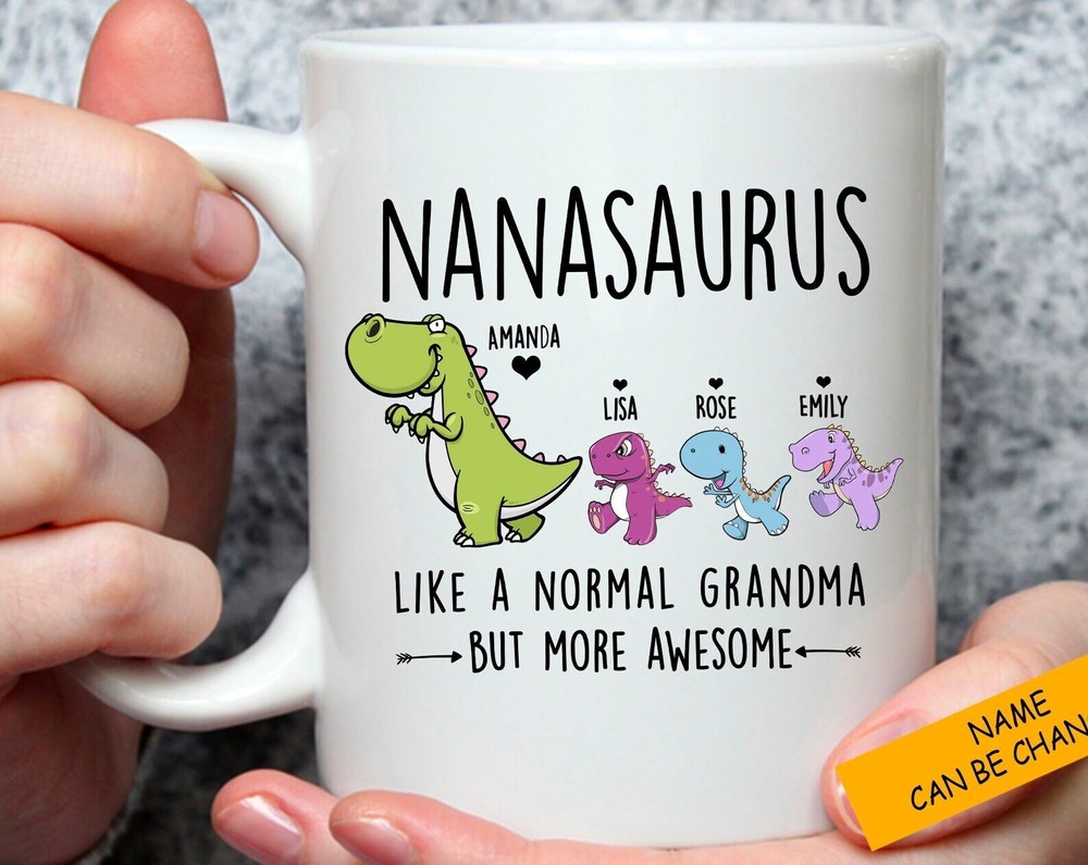 Personalized Nanasaurus Mug Custom Grandmasaurus Mug Mother's Day Mug Mug