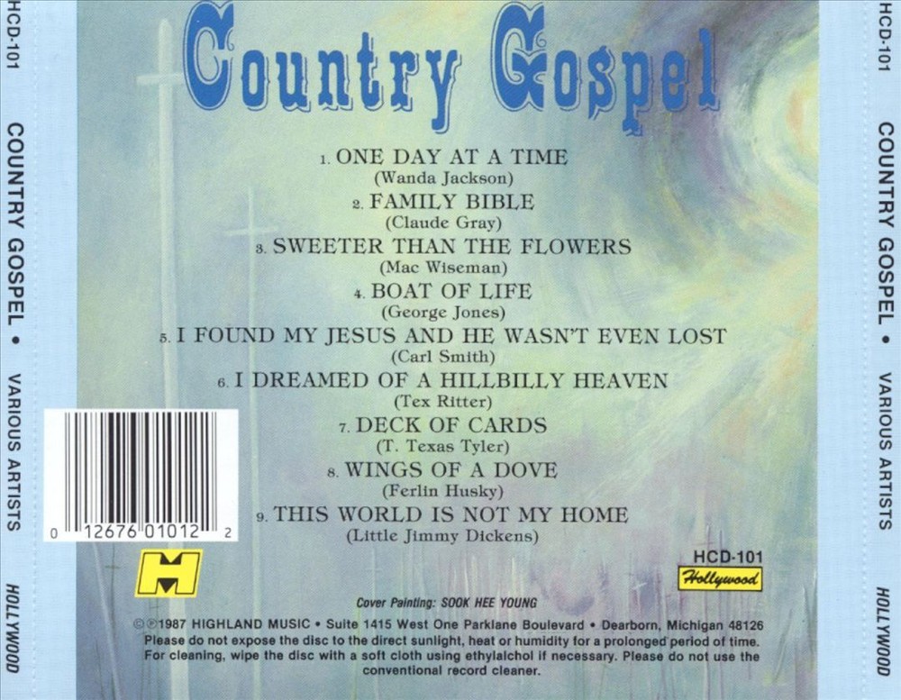 VARIOUS ARTISTS COUNTRY GOSPEL [HOLLYWOOD] NEW CD