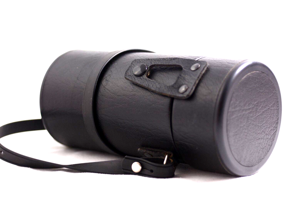 VIVITAR HARD BLACK TELEPHOTO CAMERA LENS CASE WITH STRAP (EXCELLENT)