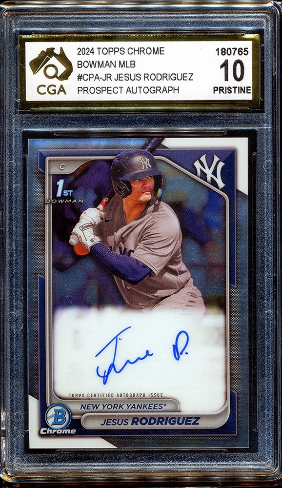 2024 Bowman Chrome Prospect Autographs #CPA-JR Jesus Rodriguez CGA 10