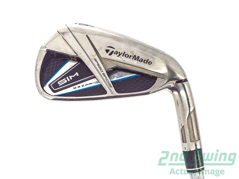 TaylorMade SIM MAX 6 Iron Steel Regular Right 38.0in Golf Club