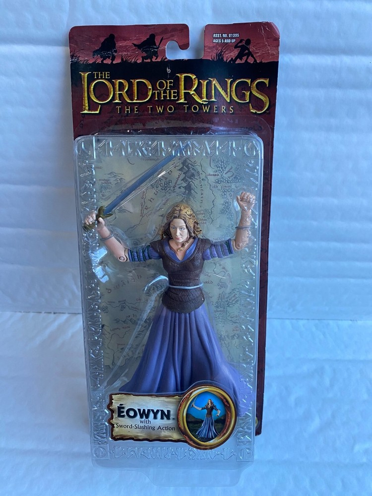 BNIB LORD OF THE RINGS EOWYN TOY BIZ ACTION FIGURE THE TWO TOWERS SERIES