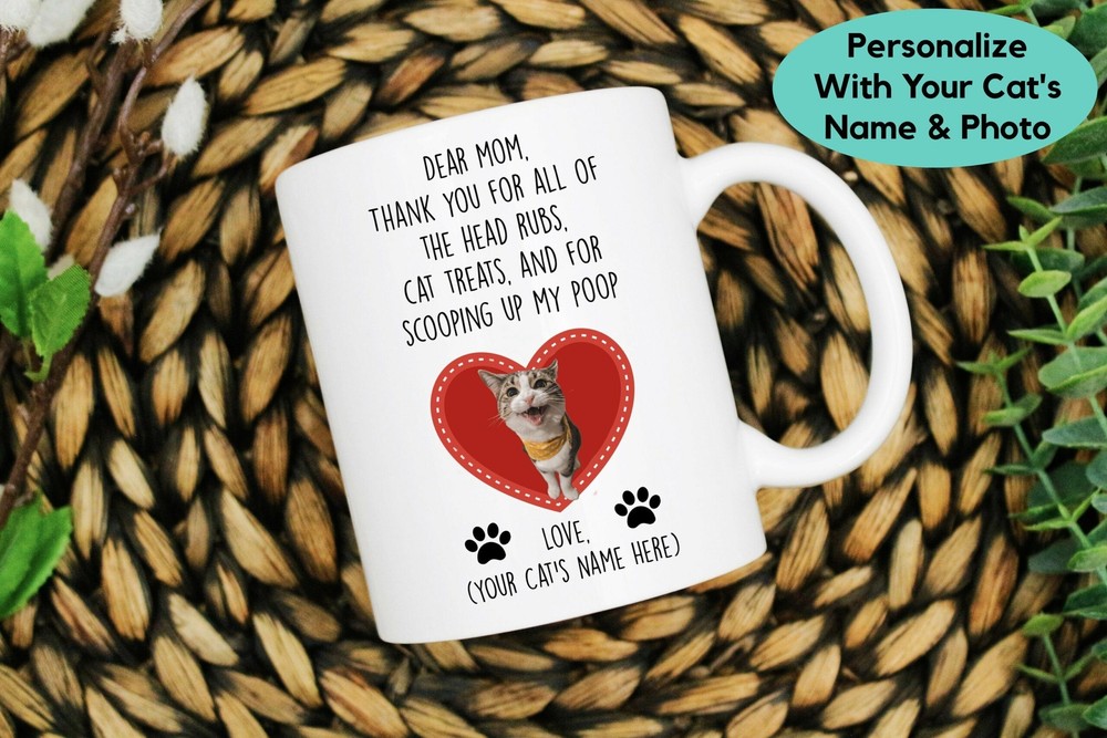 Personalized Mother's Day Cat Gift Mother's Day Cat Gift For Her Custom Mother's