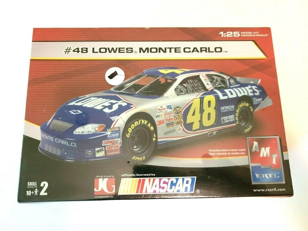 AMT ERTL NASCAR LOWES MONTE CARLO #48 JIMMIE JOHNSON MODEL KIT 1/25 38072