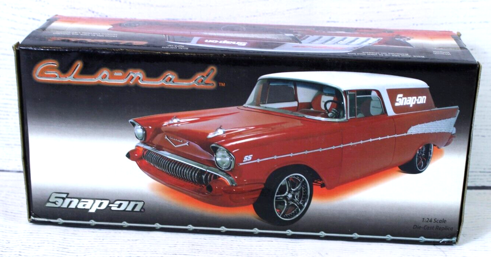 Glomad Snap On 1957 Chevy 1:24 Scale Die Cast Custom Replica 2008 RARE NICE