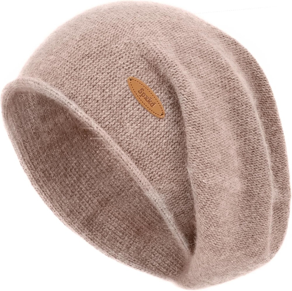 Slouchy Knit Beanie Hats for Women Winter Warm Cashmere Knitted Wool Hats Soft S