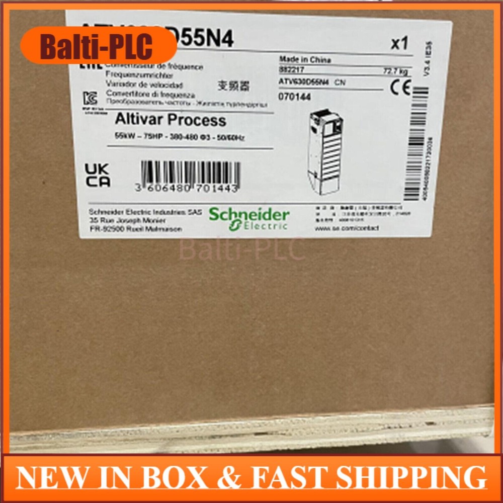 1PC Schneider ATV630D55N4 Inverter New In Box Free Shipping