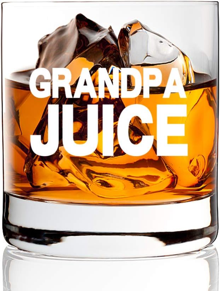 Funny Grandpa Whiskey Glasses - Ideal Father's Day Gift for Dads & Grandpas