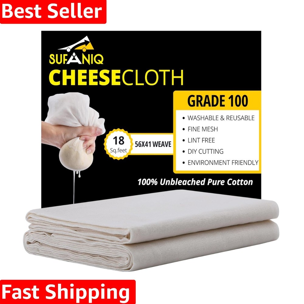 Durable & Versatile Cheesecloth - 2 Sq Yard  Butter Muslin for Straining