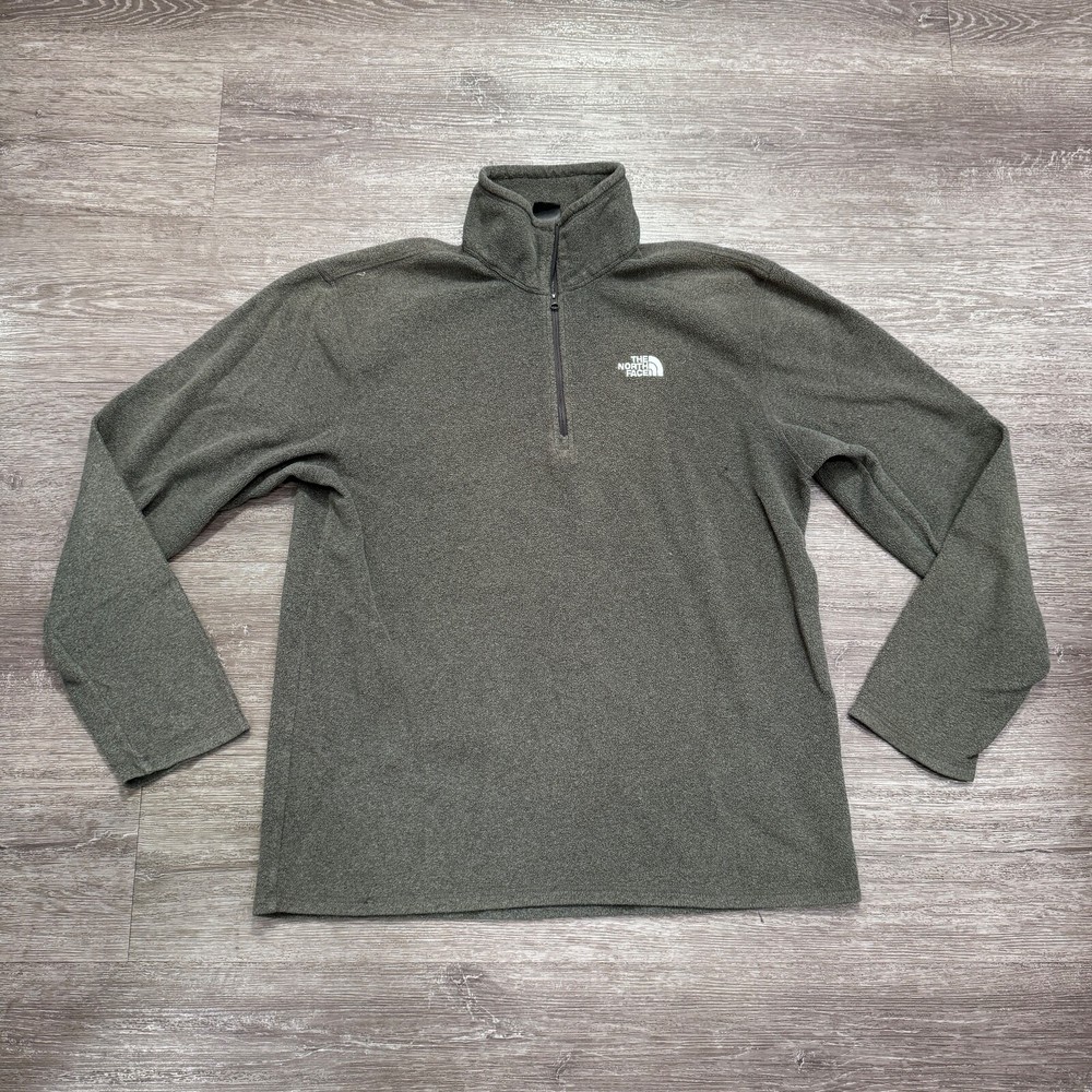 The North Face Jacket Mens Medium Gray Fleece Outdoor Hiking Earthy Gorpcore