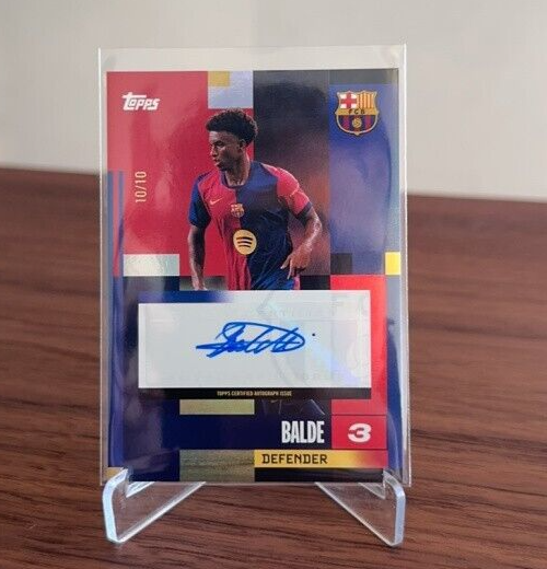 2024-25 Topps FC Barcelona Team Set ALEJANDRO BALDE AUTOGRAPH 10/10