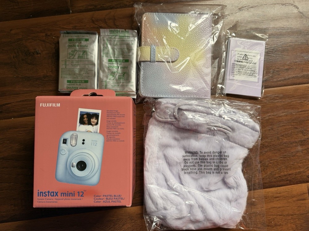 Fuji Film Instax Mini 12 Camera-Pastel Blue [Brand New]