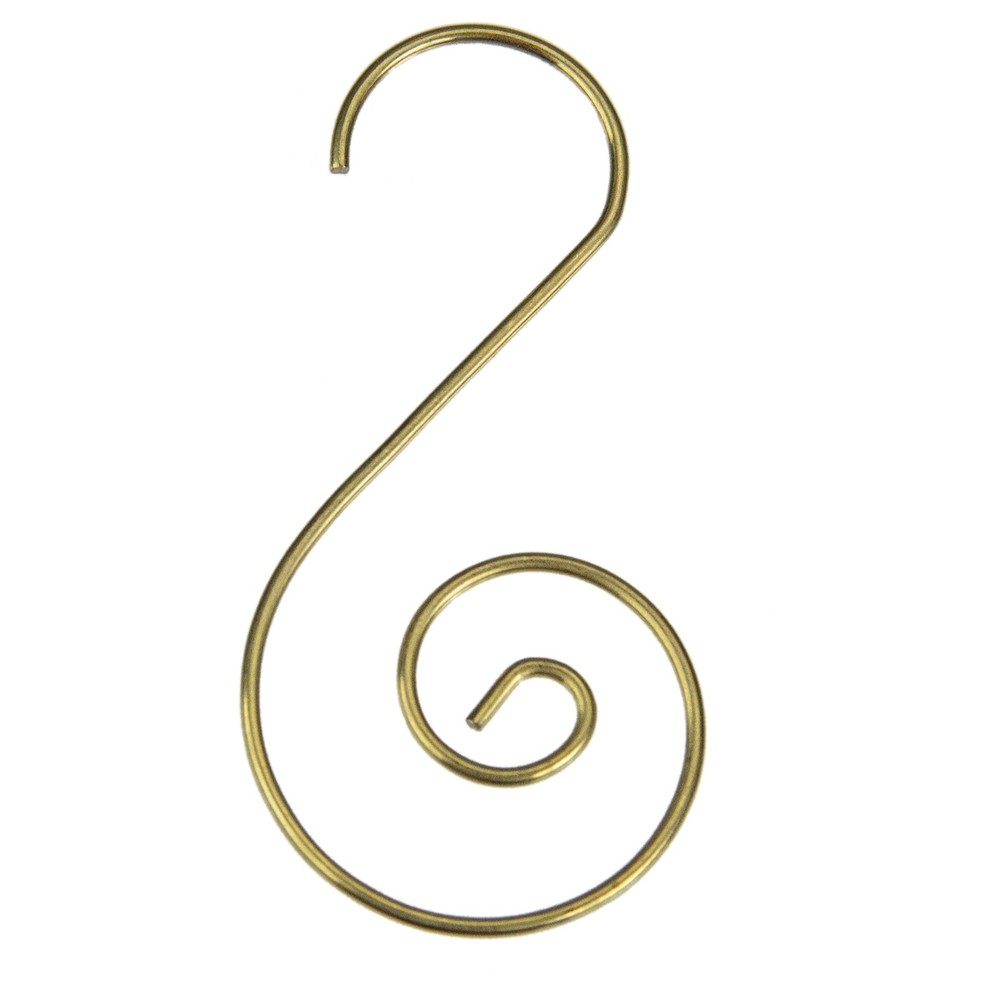 40-Piece Gold Christmas Ornament Hooks 1.75 Inch Bulk Pack
