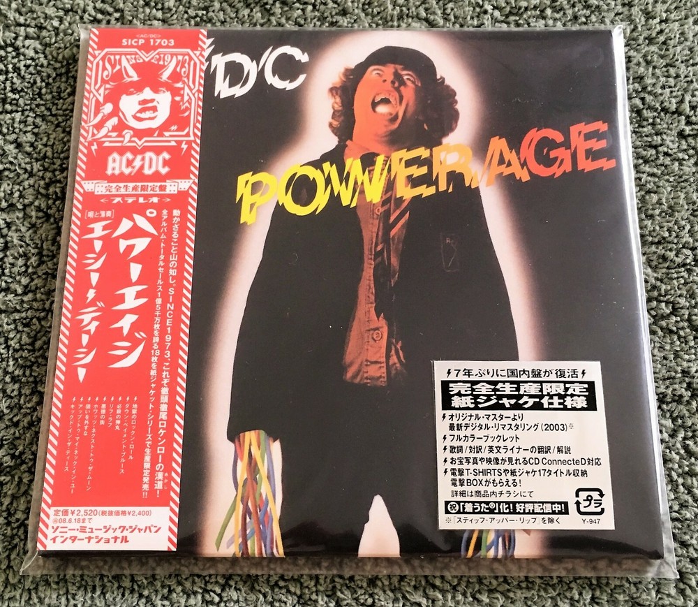 AC/DC - Powerage * Japan Mini LP CD * Original Promo Sticker/Coupon * Bon Scott-image