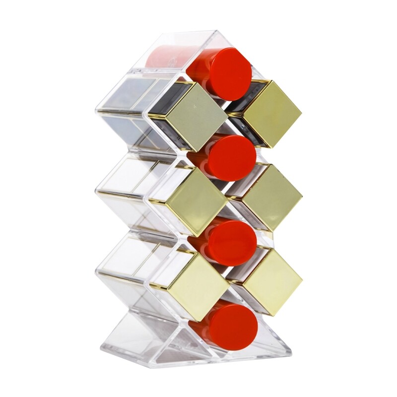 10 Grids Acrylic Makeup Lipsticks Holder Lip Gloss Display Stand Shelf