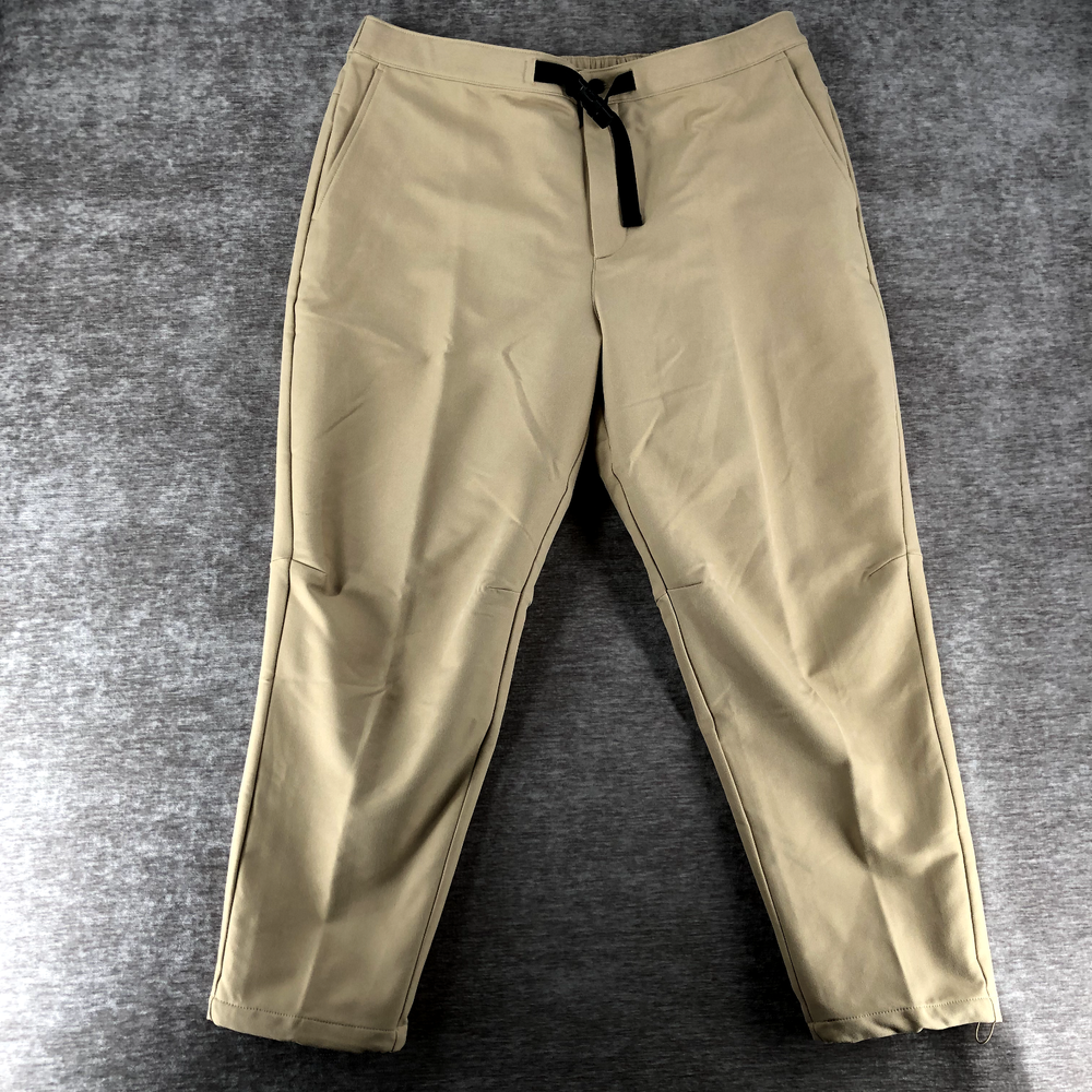 The North Face Camden Pants Men's 2XL Khaki Stone Dark Heather Beige Belted Water-Resistant