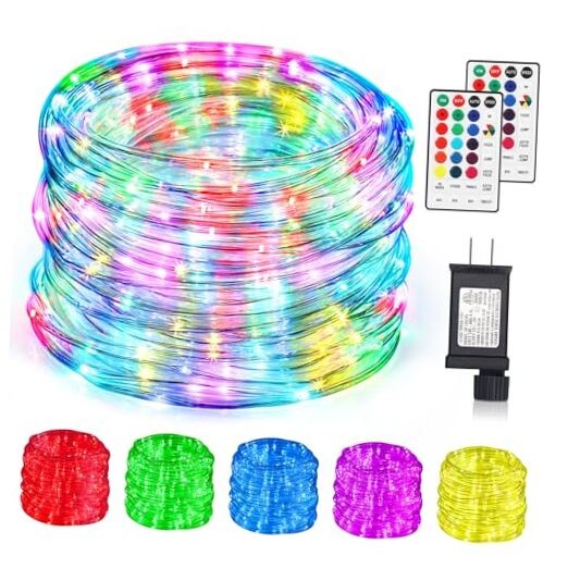 300 LED Color Changing Rope Lights Outdoor 99FT with Plug